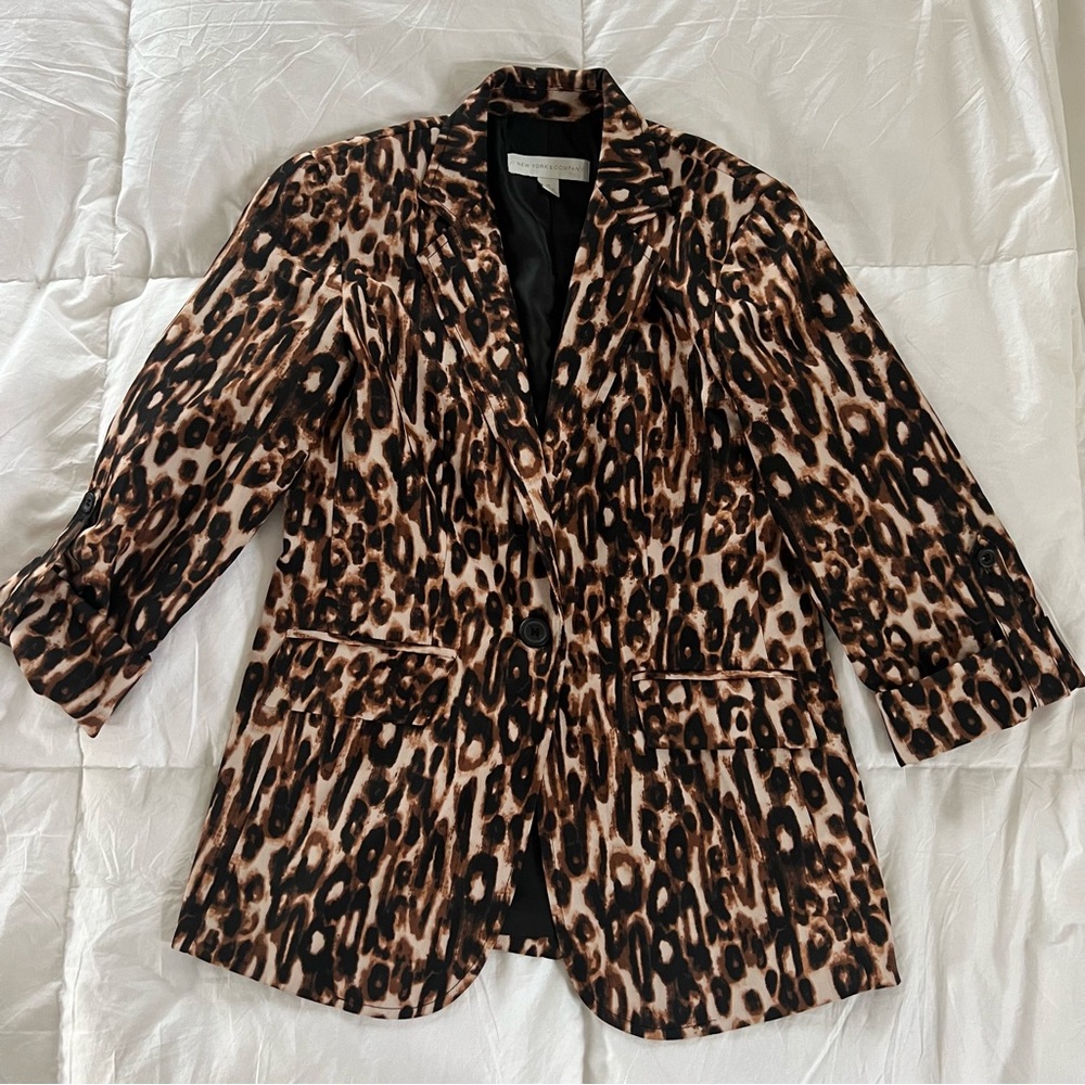 Cheetah Print Blazer